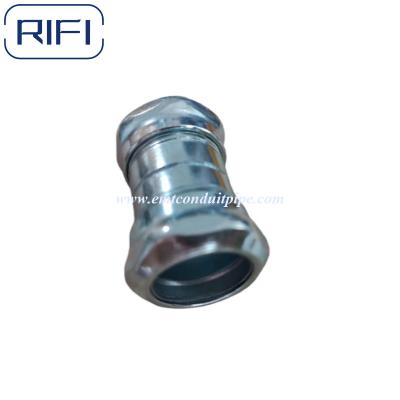 China EMT Galvanized Steel EMT Pipe Fittings Compression Coupling 1/2