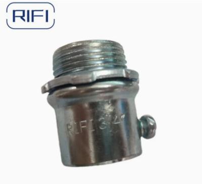 China Electrical Conduit Pipe Steel EMT Fittings Set Screw Type Zinc Connector for sale