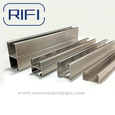 China 41mm Unistrut Slotted Channel Strut Stainless Steel Back To Back Strut Channel for sale