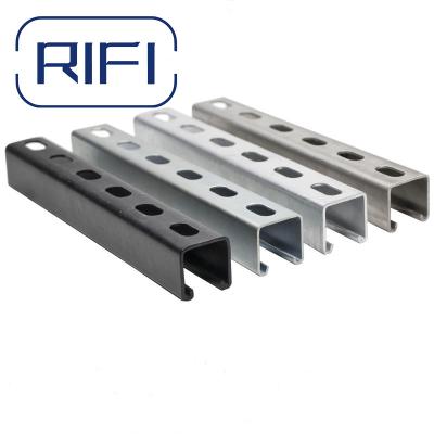 China 1 5 8 strut channel Carbon steel / 304 Stainless Steel / Expoxy coated Slotted C Channel for sale