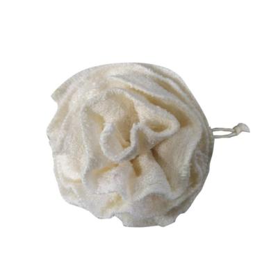 China EXFOLIATE Bath Towel Natural Bamboo Flower Exfoliating Ball Shower Pouf Body Breath for sale