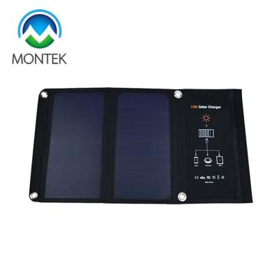 China 600D Polyester High Efficiency 15W Solar Panel Charger For Mobile Phone for sale