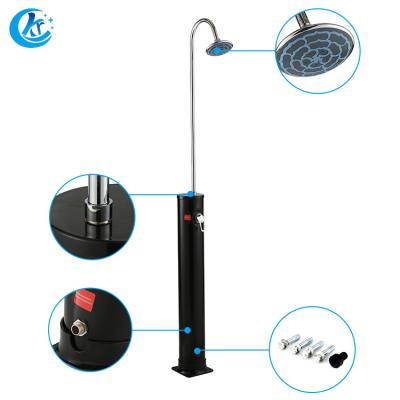 China PVC+ABS With Chrome SS Best Outdoor Solar Pool Shower Solar Garden Shower for sale