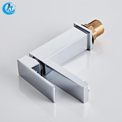 China Modern Design Chrome Single Handle Hair Basin Faucet Metered Wash Faucets Faucets for sale