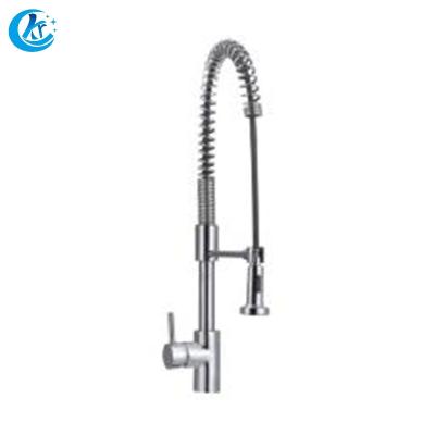 China Thermostatic Faucets Wholesale Single Handle Flexible Kitchen Taps Spring Pull Out Kitchen Faucet Kicthen Faucet for sale