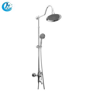 China With Durable Slide Bar Shower Set Wall Mount Bathroom Shower Faucet Set for sale