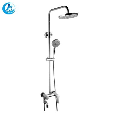 China With Slide Bar Wholesale Single Handle Rainfall Shower Head Set Wall Mounted Bathroom for sale