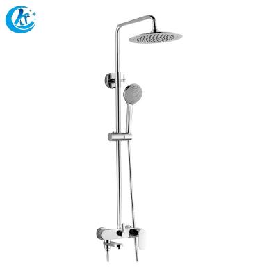 China Slide Bar Single Handle Sanitary Ware Modern Brass Shower Faucet Being Set For Bathroom for sale