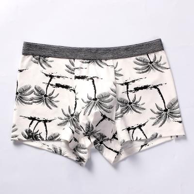 China Hot Selling Funny Printing Cotton Boxers Mens Soft Mid Rise Underwear Mens Breathable Logo Underwear for sale