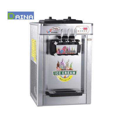 China Snack factory wholesale! ! Soft Serve Table Top Mini Icecream Making Machine Price / Home Ice Cream Maker for sale