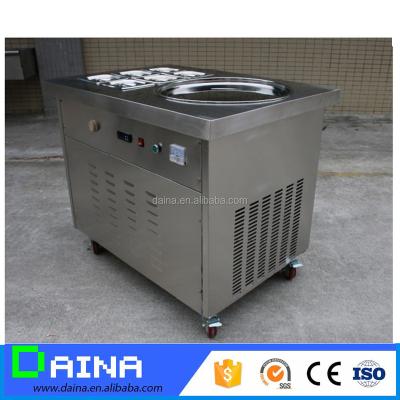 China Ice Cream Dish Freezer Cold Sale, Fried Ice Cream Roll Machine Mesin AIS Krim Goreng for sale