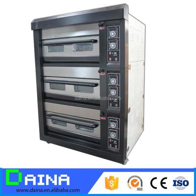 China Commercial Oven Gas Bread Bakery Machine Electric Deck Pizza Oven for sale