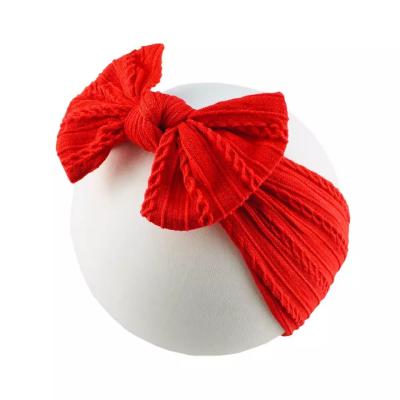 China Wholesale Material Friendly 0-4 Years Old Infant Newborn Baby Hair Bow Hair Accessories Baby Holder Elastic Headband Flower for sale