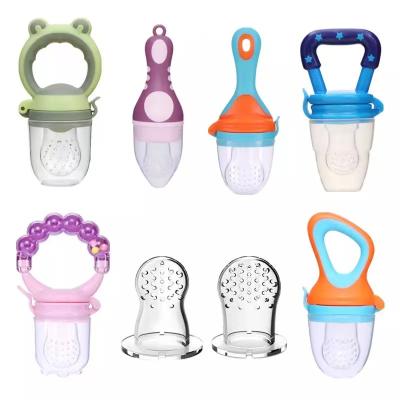 China BPA Free Fresh Food Promotional Silicone Baby Fruit Feeder Nipple Mesh Feeder Teething Safe Feeder for sale