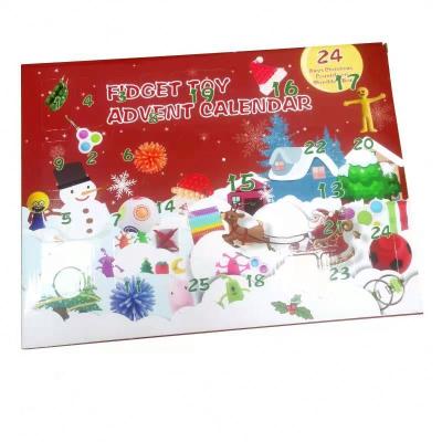 China Christmas Gift Stirring Advent Calendar 2021 Sensory Toy Christmas Advent Calendar Toys Pack Gift For Kids Adults for sale