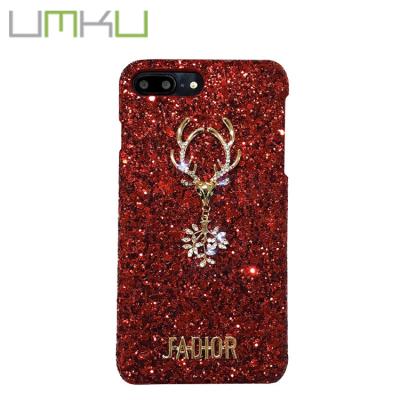 China Fanshion Luxury Red Merry Christmas Cover Case For Iphone 6/6plus/7/7plus/8/X, PC Phone Case Cover For Iphone 7 for sale