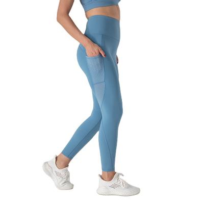 China Breathable High Quality Women Tight Pants High Waist Women Yoga Pants Gaiters Yoga Pants Gym Gaiters for sale