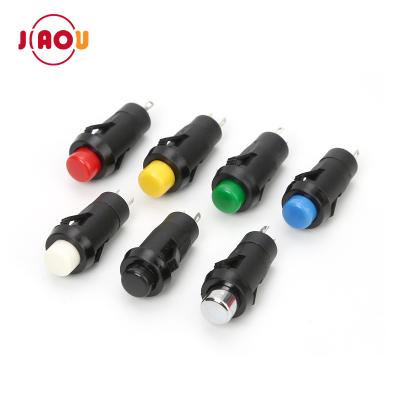 China DS-211K 10mm Mini Push /Round Plastic Welding Type 1cm Button Latching Push Button Switch for sale