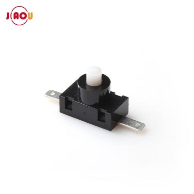 China JIAOU 2pin KAG-01C2 plastic push button switch / vacuum cleaner push button switch for sale