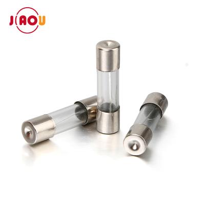 China LOW VOLTAGE JIAOU 0.1A-30A 250V 5X20 mm Fast Blow Fuse Glass Tube for sale