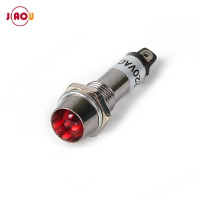 China JIAOU XD8-1 8mm 12v 24v 220v Metal Signal Warning Light Light Lamp Driver for sale