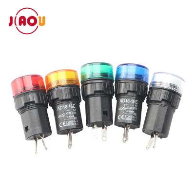 China WENZHOU factori AD16-16E plastic pilot lamp 16mm panel mount signal power led ad16-16E indicator light for sale