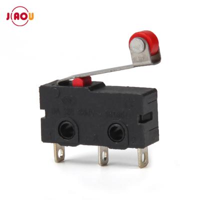 China JIAOU KW12-N Wholesale Plastic 3 Pin Limit Micro Switch Roller Lever for sale