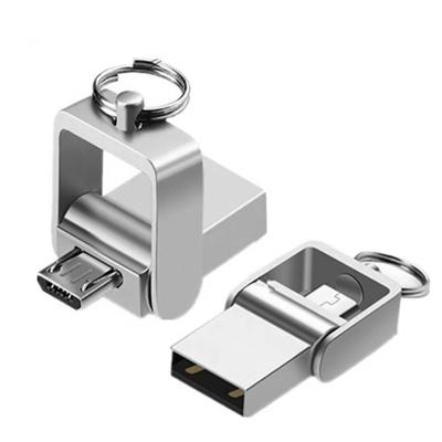 China Metal Flash OTG Reader 8GB 16GB 64GB USB2.0 Pen Drive Foldable Pendrive 3.0 Metal USB OTG 32GB USB Flash Stick for sale