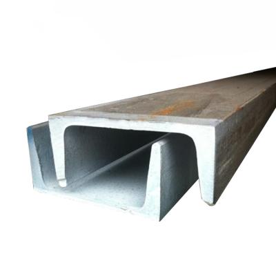 China Construction support system size Q235B Q345B quality galvanized channel steel u channel u channel structural steel c beam for sale