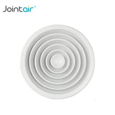 China Easy Installation HVAC Aluminum Round Ceiling Air Conditioning Supply Circular Diffuser With A Removable Core for sale