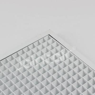 China Modern Aluminum HVAC U Frame Egg Crate Exhaust Ventilation Grilles For T-Bar Ceiling Grid for sale