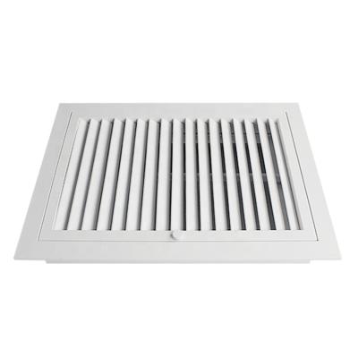 China Aluminum Fixed Grid HVAC Ceiling Return Air Grilles Single Layer Hinged Core for sale