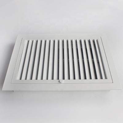 China Aluminum Fixed Grid HVAC Ceiling Return Air Grilles Single Layer Hinged Core With Filter for sale