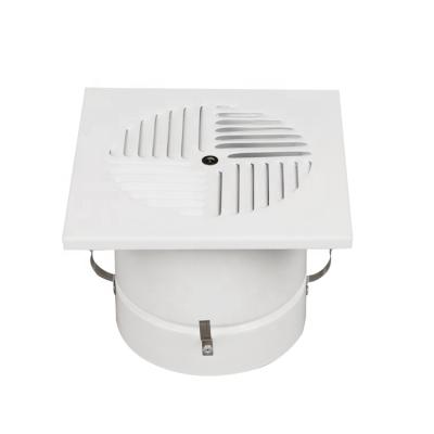 China Easy Installation Aluminum HVAC Floor Round&Square Swirl Return Air Damper Grill Diffuser With One Radial Damper for sale