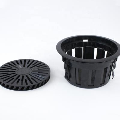 China HVAC System PC Floor Round Plastic Circular Swirl Black Diffuser Grill Long Lifespan Adjustable Air Vent for sale