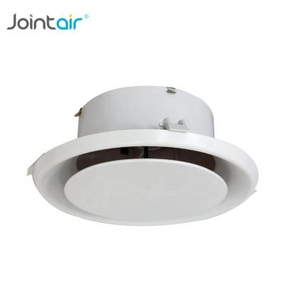 China Easy For Installation Adjustable Round ABS Plastic Circular Ceiling Vent Diffuser For Air Conditioning for sale