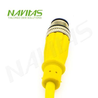 China M12 5pin X Code IP68 Electronic Female Waterproof Connector Cable Assembly for sale