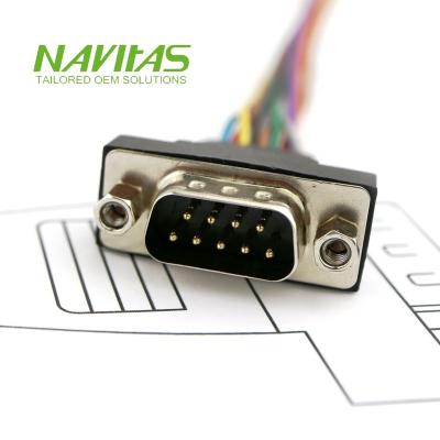 China Industrial 9pin D-sub VGA Adapter Connector Industrial Cable Assembly for sale