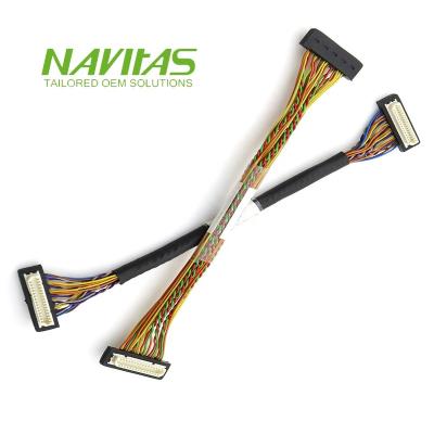 China Electronic 31pin Hirose DF9B-31S-1V(32) Over Mold 1571 28awg TFT Display Connector Custom Cable for sale