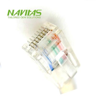 China RJ45 6 Pin Mini Din Aviation Cable Connector Electronic Assembly for sale