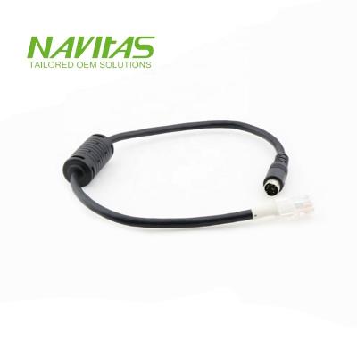 China Mini Din 6pin RJ45 6 Pin CAT5E UTP Electronic Cable for sale