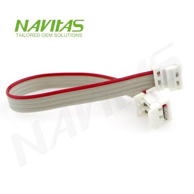 China Electronic 4 Pin 2.54mm Female Pitch Custom Ribbon Cables for sale