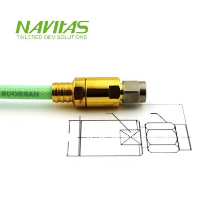 China Other Straight Male Plug SMA Crimp Connector RG-174 RG-316 Coaxial Cable for sale