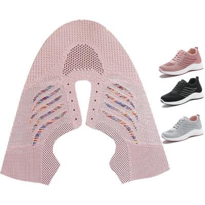 China Summer breathable wholesale women&men knit sports shoes uppers for sale