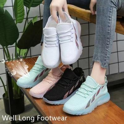 China Fashion trend running fitness walking shoes cement shoes men steal to knit running sports shoes for sale