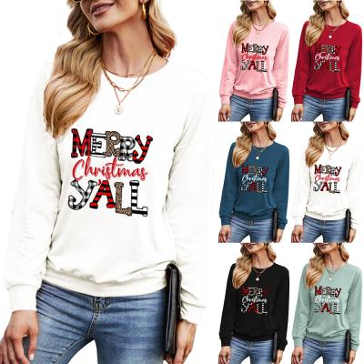 China 2021 New Fashion Breathable Merry Christmas Letter-Copy Graphic Sweater Christmas Hoodies for sale