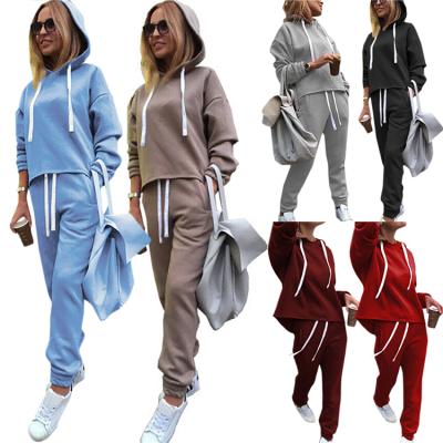 China Hot Sale Source Breathable Fashion Autumn Tracksuits Long Sleeve With Hooded For Women for sale