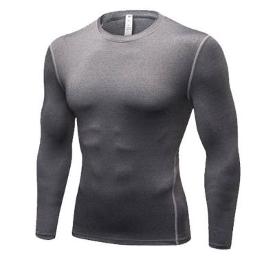 China QUICK DRY Fitness Gym Wear Top Running Base Layer Sports Single Thermal Top Under Skins Top Mens Compression Shirt for sale