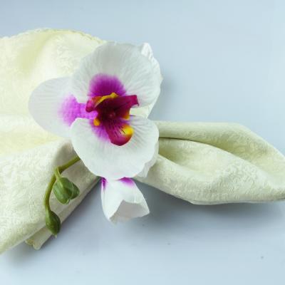 China Orchid flowers traditional double napkin ring for decoration weeding different colors for sale