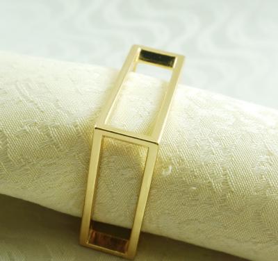 China Viable for family use holiday gold metal color napkin ring qn 15062006 for sale